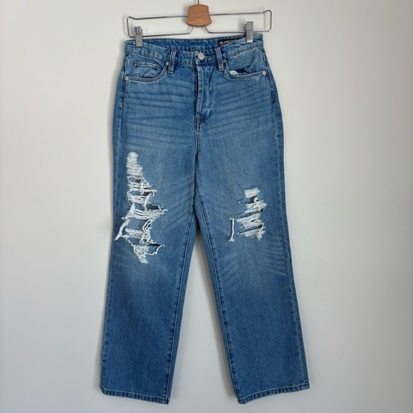 BlankNYC Baxter Ribcage Straight Leg Distressed Jeans 25 - Picture 3 of 14